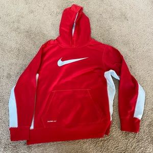 Red Nike Thermafit Hoodie